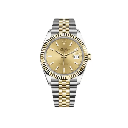 Rolex Datejust 126333 Yellow Gold Stainless Steel Champagne Dial Jubilee (2022)