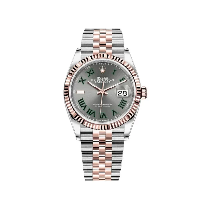 Rolex Datejust 126231 'Wimbledon' Stainless Steel Rose Gold Slate Dial - 图片 1