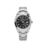 Rolex Datejust 126300 Stainless Steel Black Dial Oyster