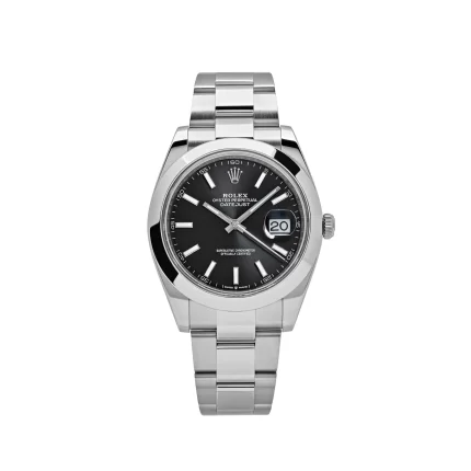 Rolex Datejust 126300 Stainless Steel Black Dial Oyster