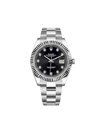 Rolex Datejust 126334 Stainless Steel Black Diamond Dial Oyster