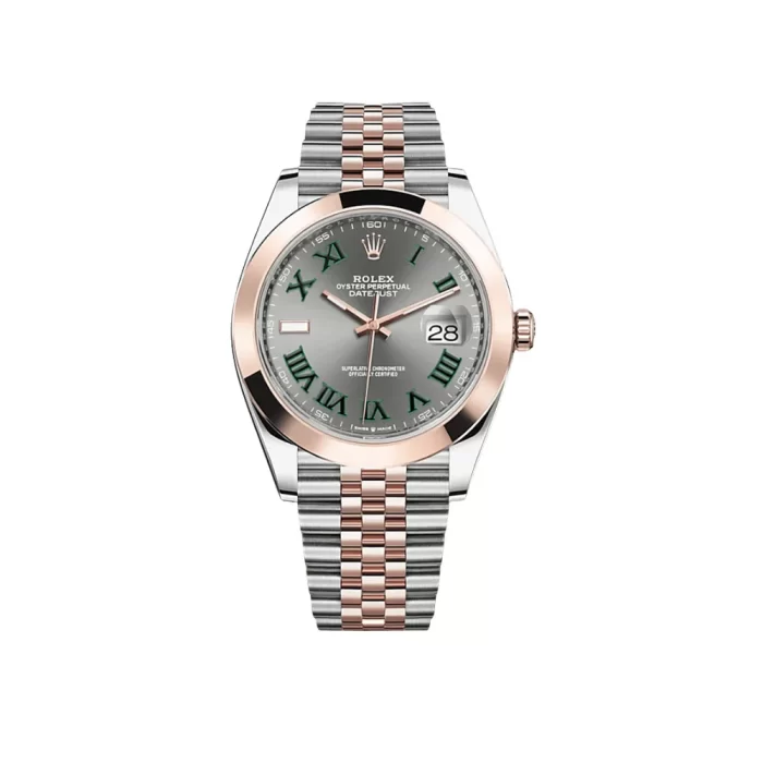 Rolex Datejust 126301 Stainless Steel Rose Gold Slate/Green Dial Jubilee - 图片 1