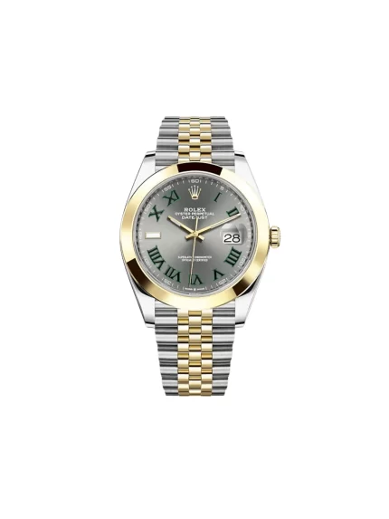 Rolex Datejust 126303 'Wimbledon' Yellow Gold Stainless Steel Slate Dial