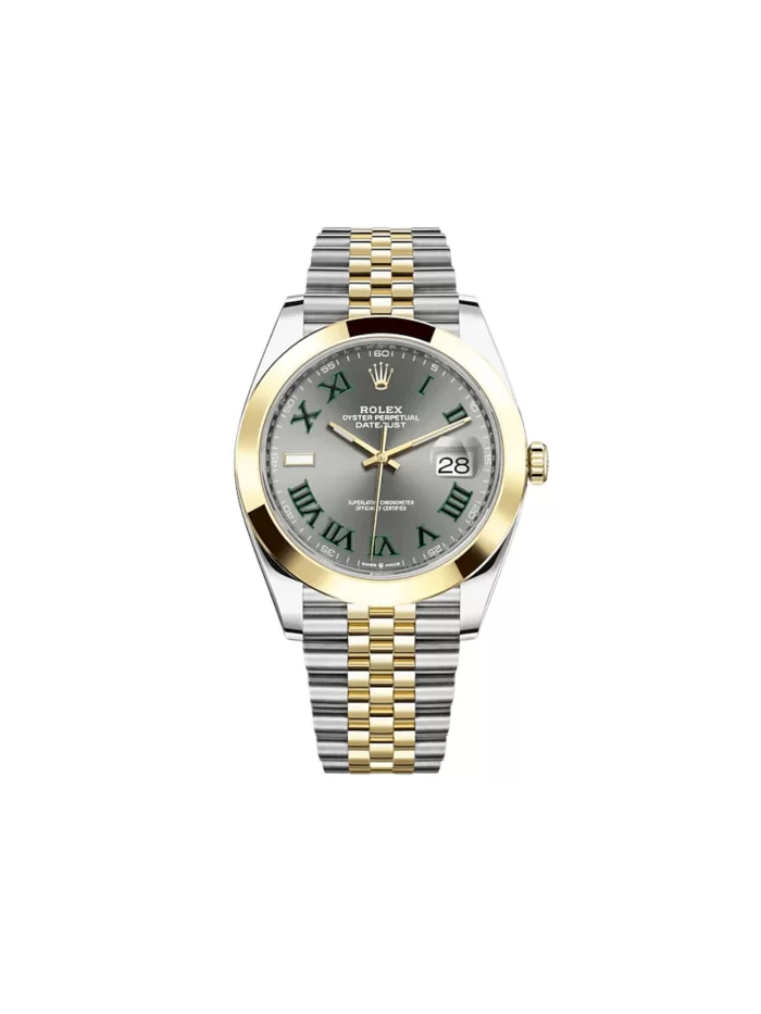 Rolex Datejust 126303 'Wimbledon' Yellow Gold Stainless Steel Slate Dial - 图片 1