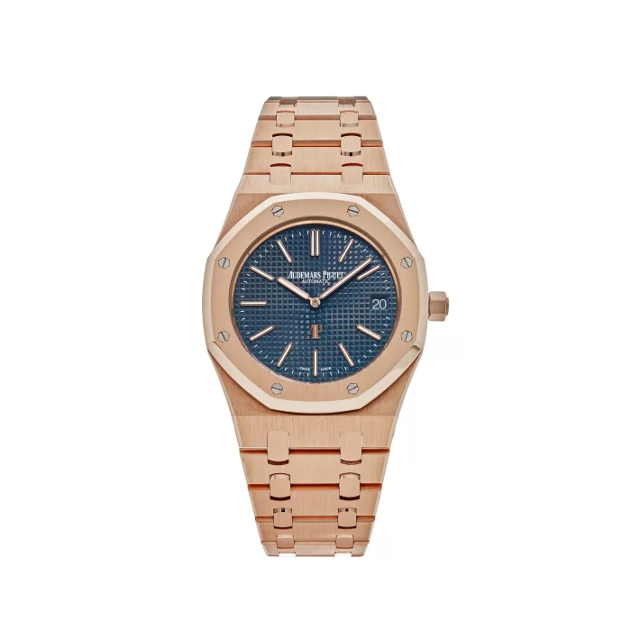 Audemars Piguet Royal Oak 15202OR.OO.1240OR.01 'Jumbo' Extra-Thin Rose Gold Blue Dial - 图片 2