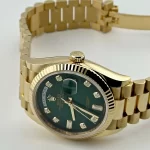 Rolex Day-Date 128238 Yellow Gold Green Ombre Diamond Dial - 图片 5