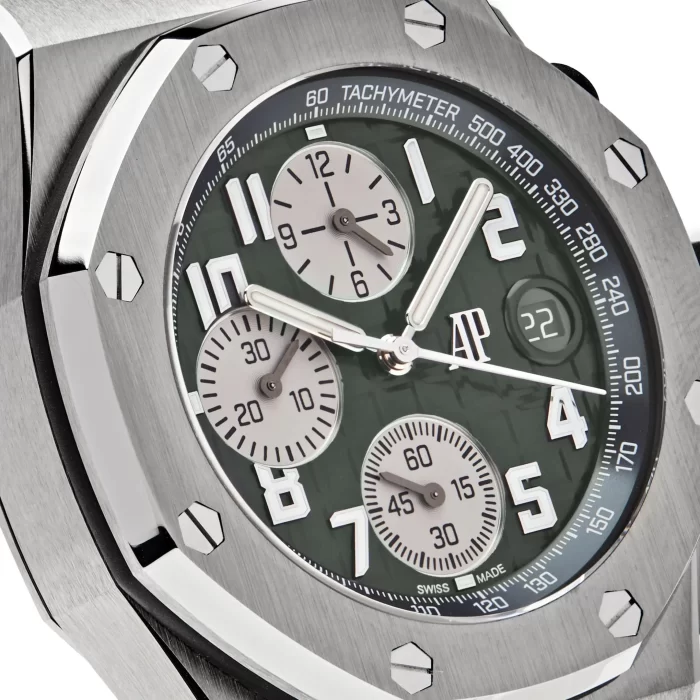Audemars Piguet Royal Oak Offshore 26238TI.OO.A056CA.01 Chronograph Titanium Green Dial - 图片 4