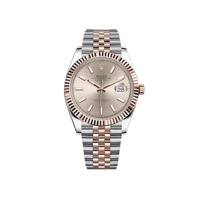 Rolex Datejust 126331 Rose Gold Stainless Steel Sundust Dial Jubilee - 图片 1