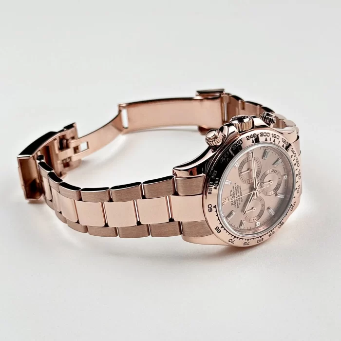 Rolex Daytona 116505 Rose Gold Sundust Diamond Baguette Dial - 图片 4