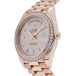 Rolex Day-Date 228345RBR Rose Gold Diamond Bezel Sundust Diamond Dial - 图片 3
