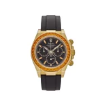 Rolex Daytona 116588SACO Yellow Gold Orange Sapphire Bezel Black Diamond Dial - 图片 2