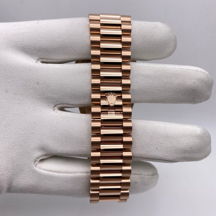 Rolex Day-Date 128345RBR Rose Gold Eisenkiesel Diamond Dial - 图片 6