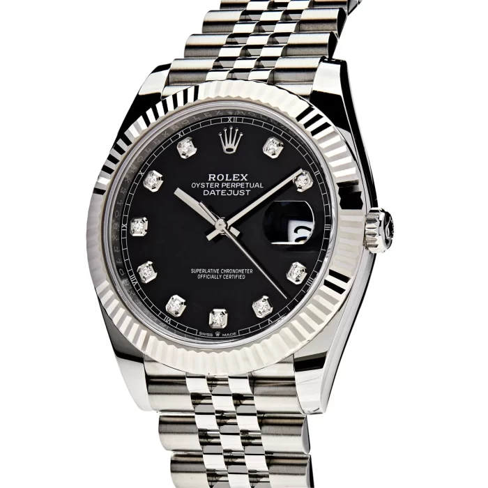 Rolex Datejust 126334 Stainless Steel Black Diamond Dial Jubilee - 图片 3