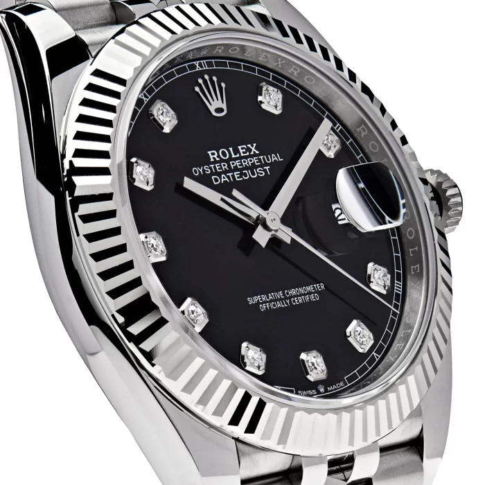 Rolex Datejust 126334 Stainless Steel Black Diamond Dial Jubilee - 图片 4