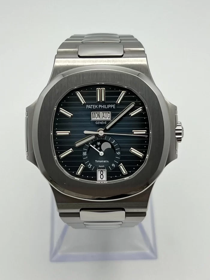 Patek Philippe Nautilus 5726/1A-014 'Tiffany & Co.' Moon Phase Stainless Steel Blue Dial - 图片 4