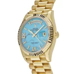 Rolex Day-Date 128238 Yellow Gold Turquoise Diamond Dial (2024) - 图片 3