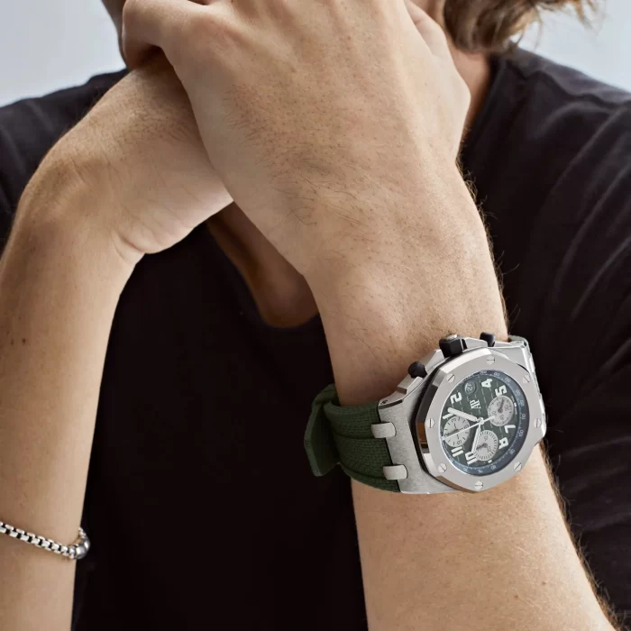 Audemars Piguet Royal Oak Offshore 26238TI.OO.A056CA.01 Chronograph Titanium Green Dial - 图片 6
