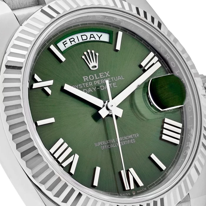 Rolex Day-Date 228239 White Gold Olive Dial - 图片 3