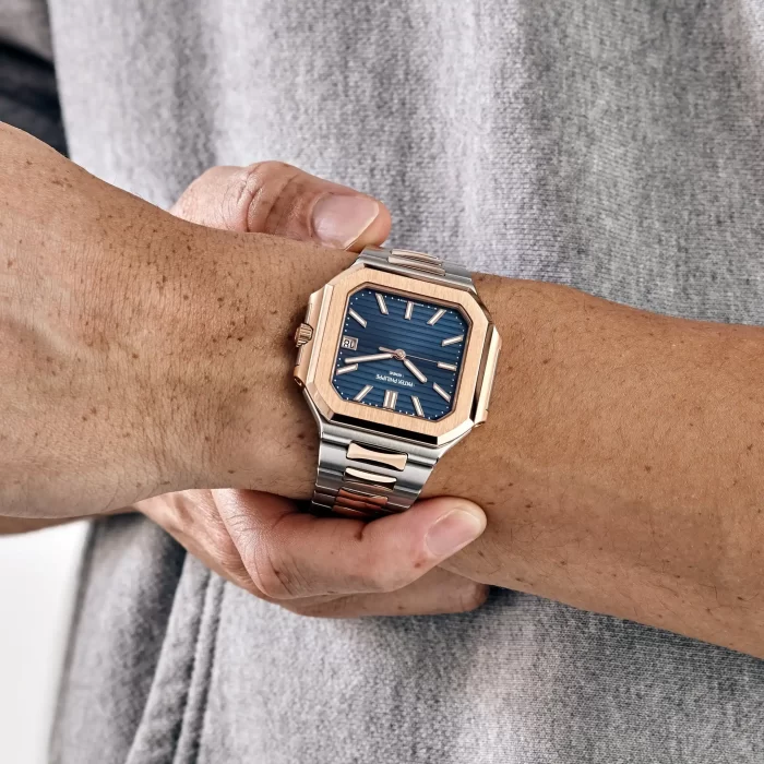 Patek Philippe Cubitus 5821/1AR-001 Stainless Steel Rose Gold Blue Dial - 图片 2
