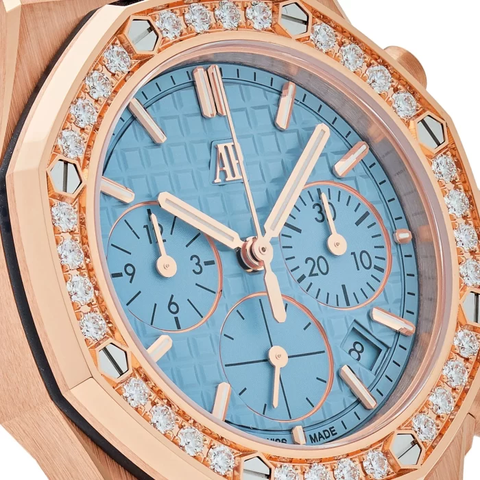 Audemars Piguet Royal Oak Offshore 26231OR.ZZ.A085CA.01 Chronograph Rose Gold Blue Dial Diamond Bezel (2023) - 图片 3