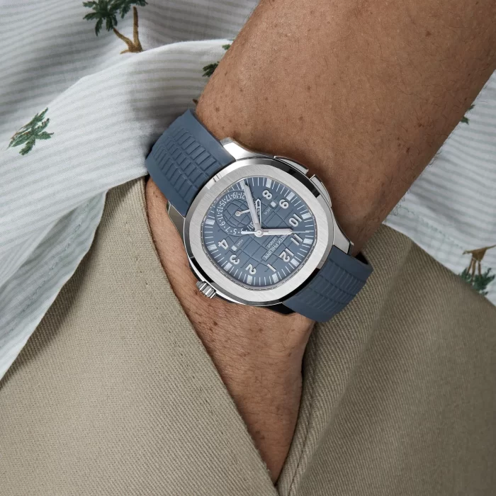 Patek Philippe Aquanaut 5164G-001 'Travel Time' White Gold Blue-Gray Dial - 图片 2