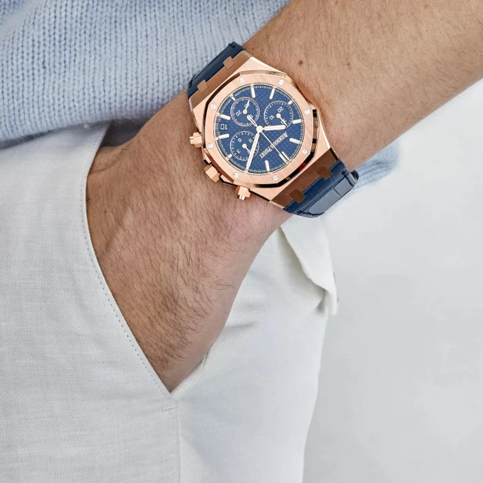 Audemars Piguet Royal Oak 26240OR.OO.D315CR.01 Chronograph '50th Anniversary' Rose Gold Blue Dial (2022) - 图片 6