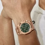 Audemars Piguet Royal Oak 26240OR.OO.1320OR.04 Selfwinding Chronograph '50th Anniversary' Rose Gold Khaki Green Dial - 图片 3