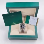 Rolex Datejust 126231 Rose Gold Stainless Steel Black Diamond Dial - 图片 9