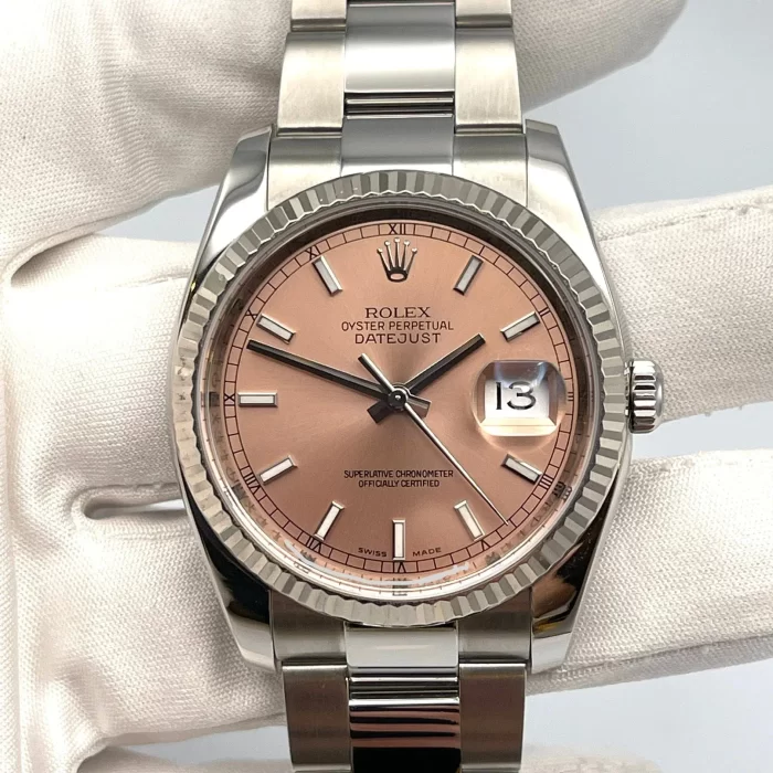 Rolex Datejust 116234 Stainless Steel Pink Dial Oyster - 图片 2