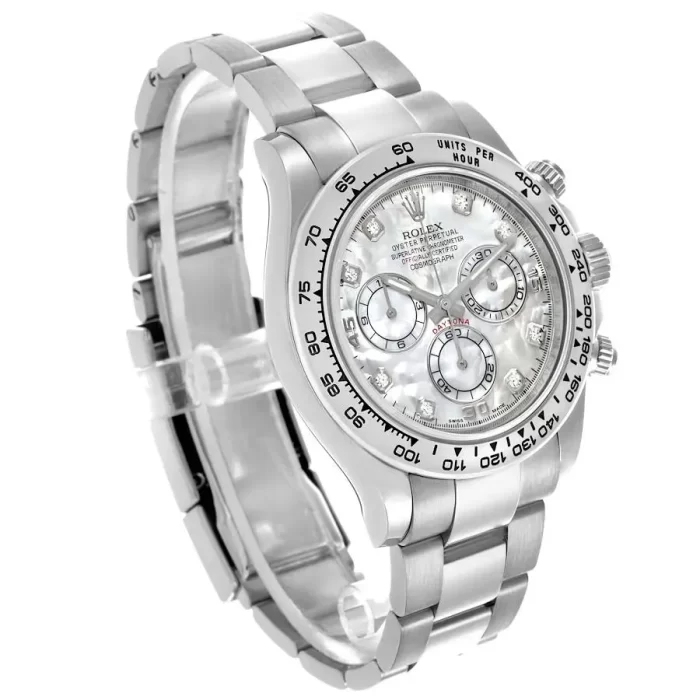 Rolex Cosmograph Daytona 116509-0064 White Gold Mother Of Pearl Diamond Dial - 图片 2