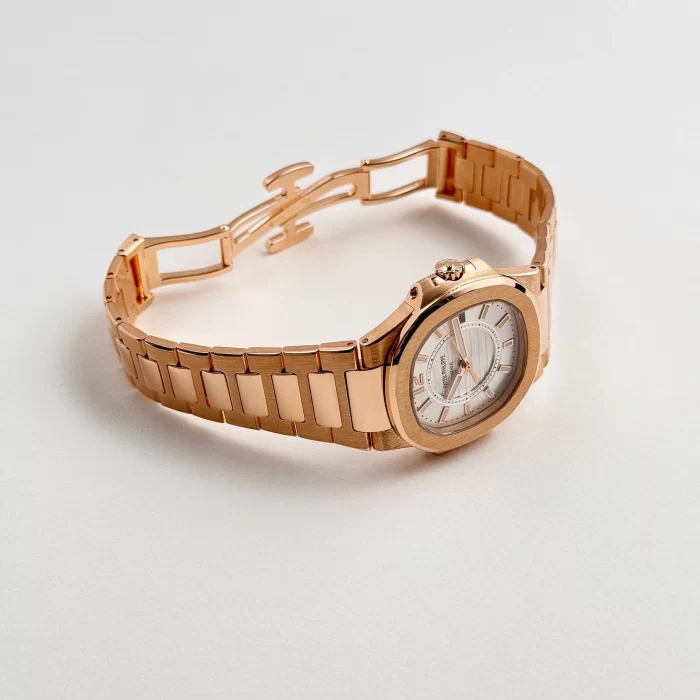 Patek Philippe Nautilus 7011/1R-001 Rose Gold Silver Dial - 图片 6
