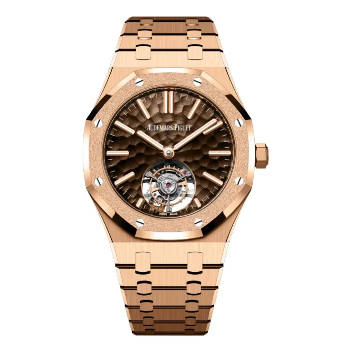 Audemars Piguet Royal Oak 26730OR.GG.1320OR.01 Selfwinding Tourbillon Rose Gold Brown Dial - 图片 1