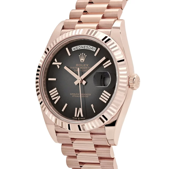 Rolex Day-Date 228235 Rose Gold Slate Ombre Dial - Image 5