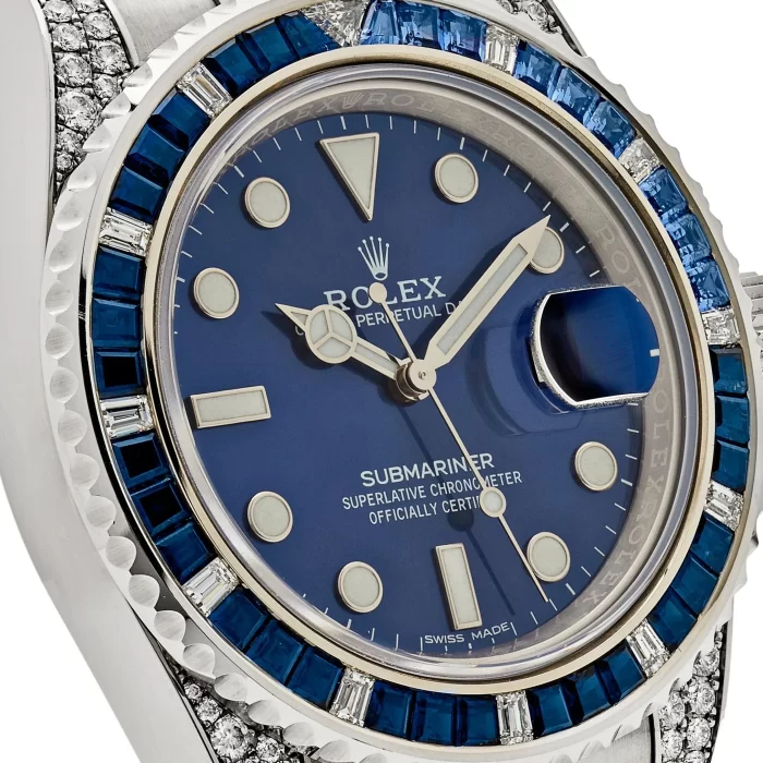 Rolex Submariner Date 116659SABR White Gold Blue Dial Sapphire Diamond Bezel - 图片 4