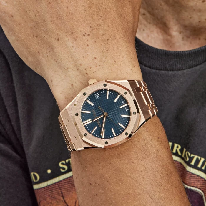 Audemars Piguet Royal Oak Selfwinding 15510OR.OO.1320OR.03 Rose Gold Blue Dial (2024) - 图片 6