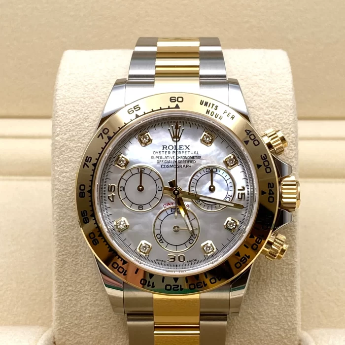 Rolex Daytona 116503 Yellow Gold Stainless Steel Mother of Pearl Diamond Dial - 图片 5