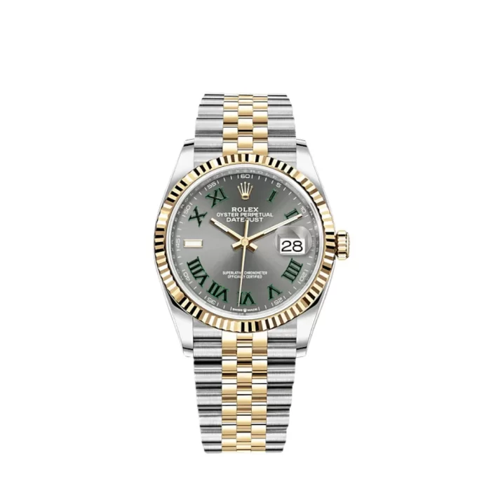 Rolex Datejust 126233 'Wimbledon' Stainless Steel Yellow Gold Slate Dial Jubilee - 图片 1