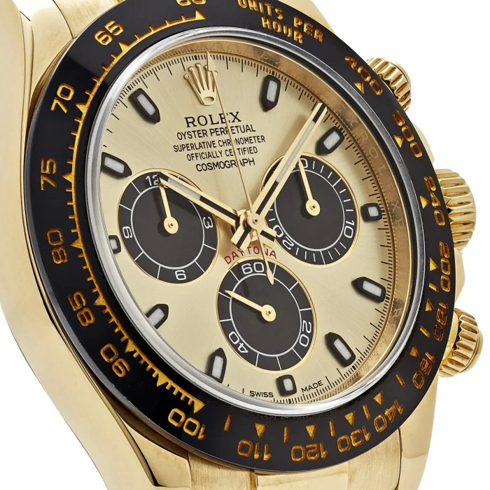 Rolex Cosmograph Daytona 116518LN-0040 Yellow Gold Champagne Black Dial - 图片 7