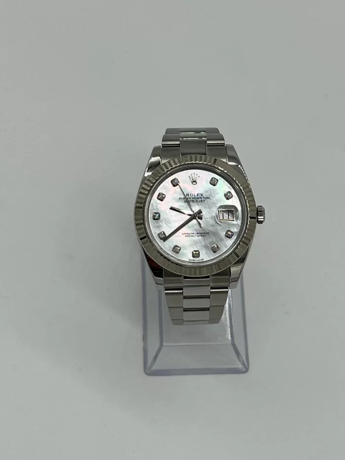 Rolex Datejust 126334 Stainless Steel Diamond Mother Of Pearl Dial - 图片 4