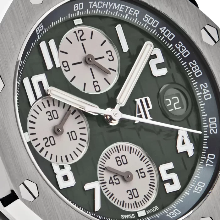 Audemars Piguet Royal Oak Offshore 26238TI.OO.A056CA.01 Chronograph Titanium Green Dial - 图片 5