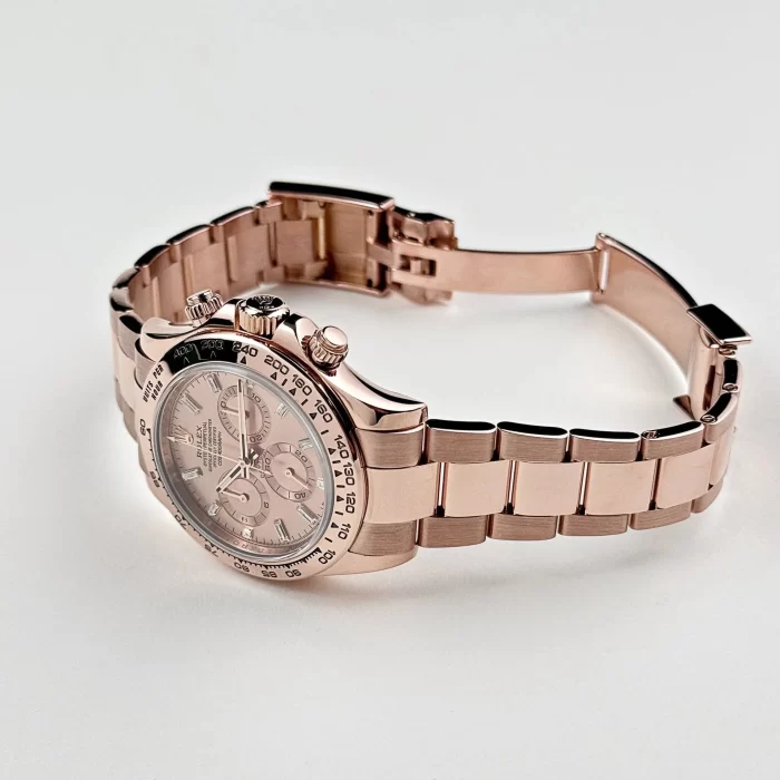 Rolex Daytona 116505 Rose Gold Sundust Diamond Baguette Dial - 图片 6