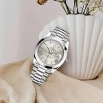 Rolex Day-Date 228206-0014 Presidential Silver dial, Smooth Bezel, President bracelet - 图片 2
