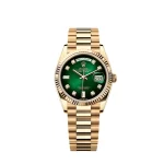 Rolex Day-Date 128238 Yellow Gold Green Ombre Diamond Dial - 图片 7