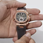Patek Philippe Nautilus 5980R-001 Chronograph Date Rose Gold Brown Dial - 图片 2