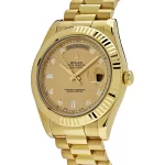 Rolex Day-Date 218238 Yellow Gold Champagne Diamond Dial - 图片 4
