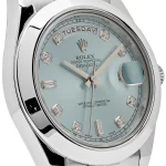 Rolex Day-Date II 218206 Platinum Blue Diamond Dial - 图片 3