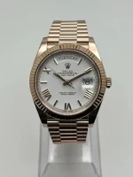 Rolex Day-Date 228235 Rose Gold White Roman Dial - 图片 5