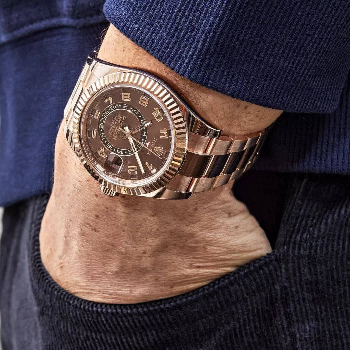 Rolex Sky-Dweller 326935 Rose Gold Chocolate Arabic Numeral Dial - 图片 2