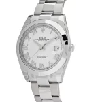 Rolex Datejust 126300 Stainless Steel White Roman Dial Oyster - 图片 3