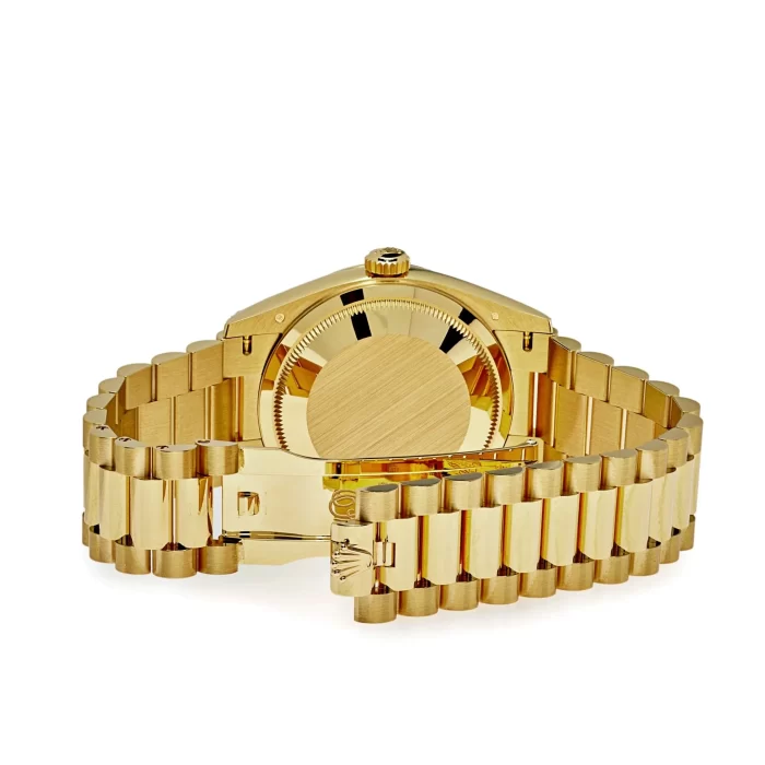 Rolex Day-Date 128238 Yellow Gold Green Malachite Roman Diamond Dial - 图片 6